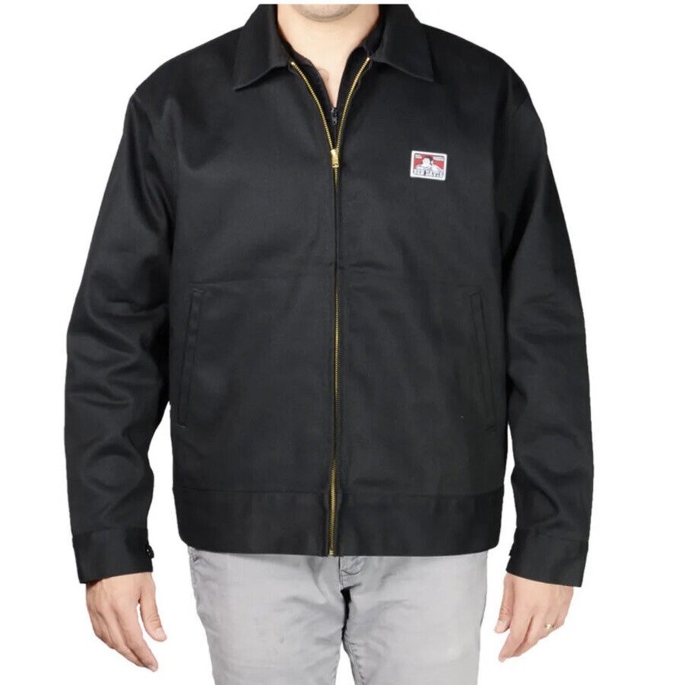 Ben Davis Jackets‎ Men's Eisenhower Jacket Unlined Zipper Front Black New 3XL